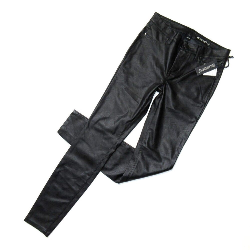 NWT Blank NYC Skinny in Eight Ball Black Vegan Faux Leather Pants 26